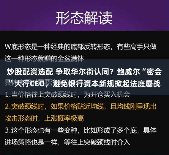 炒股配资选配 争取华尔街认同？鲍威尔“密会”大行CEO，避免银行资本新规掀起法庭鏖战